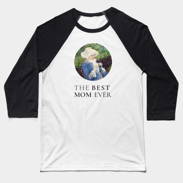 THE BEST KNITTING MOM EVER FINE ART VINTAGE STYLE MOTHER OLD TIMES Baseball T-Shirt by the619hub